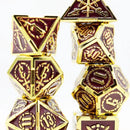 Crossed Swords: Royal Amethyst Sword - Metal Rpg Dice Set