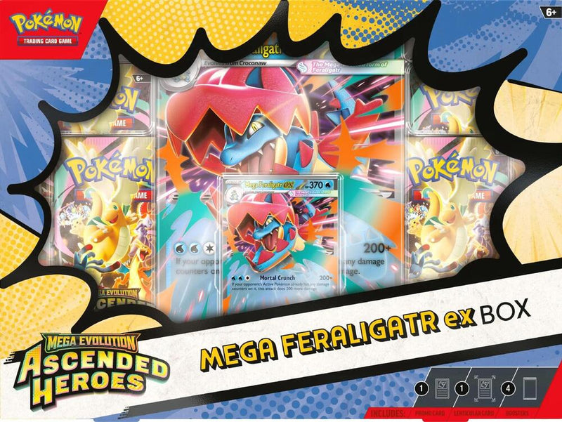 Pokemon: Mega Feraligatr ex Box