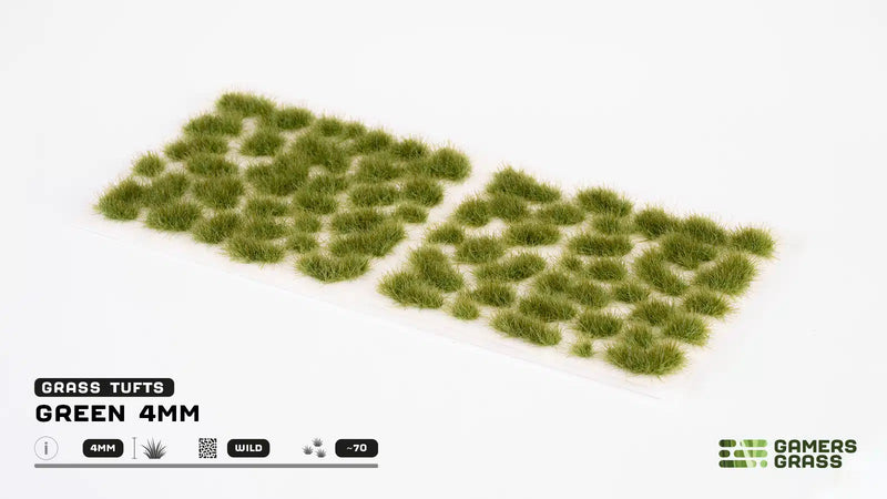 Gamers Grass Tufts: Tufts- Green 4mm- Small