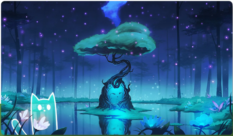 ManaCat Forest Playmat