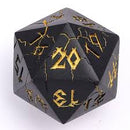 Barbarian 35mm Single D20 Spindown - Matte Black with Gold