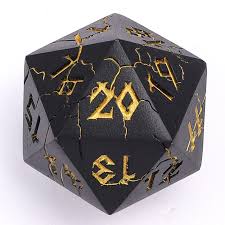 Barbarian 35mm Single D20 Spindown - Matte Black with Gold