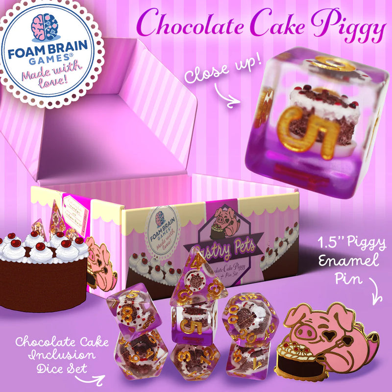 Pastry Pets: Pin & RPG Dice Set