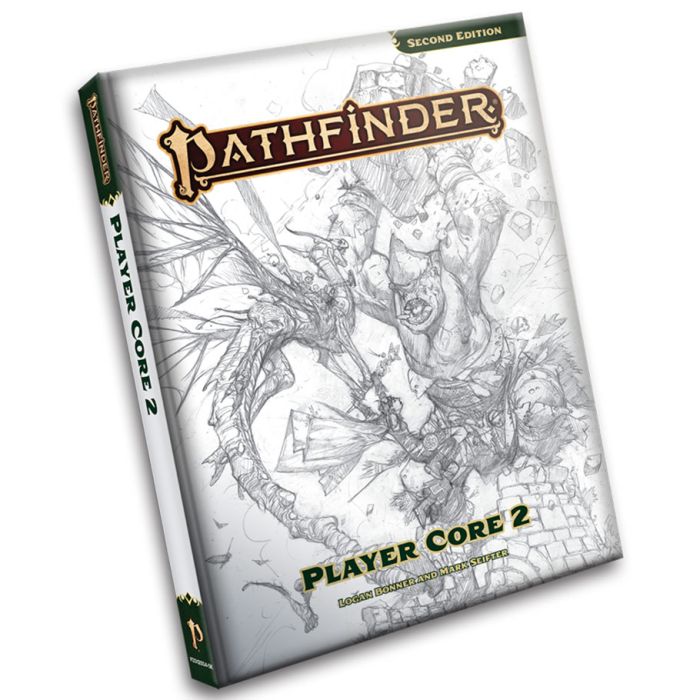 Pathfinder 2nd Edition Player Core 2 Sketch Cover