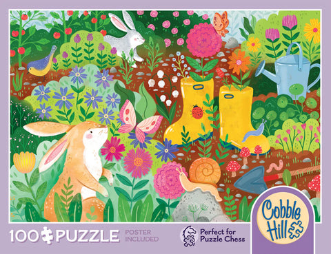 Cobble Hill 100 Piece Puzzle: Rabbit Garden