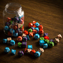 Round Jar of Classic RPG Dice