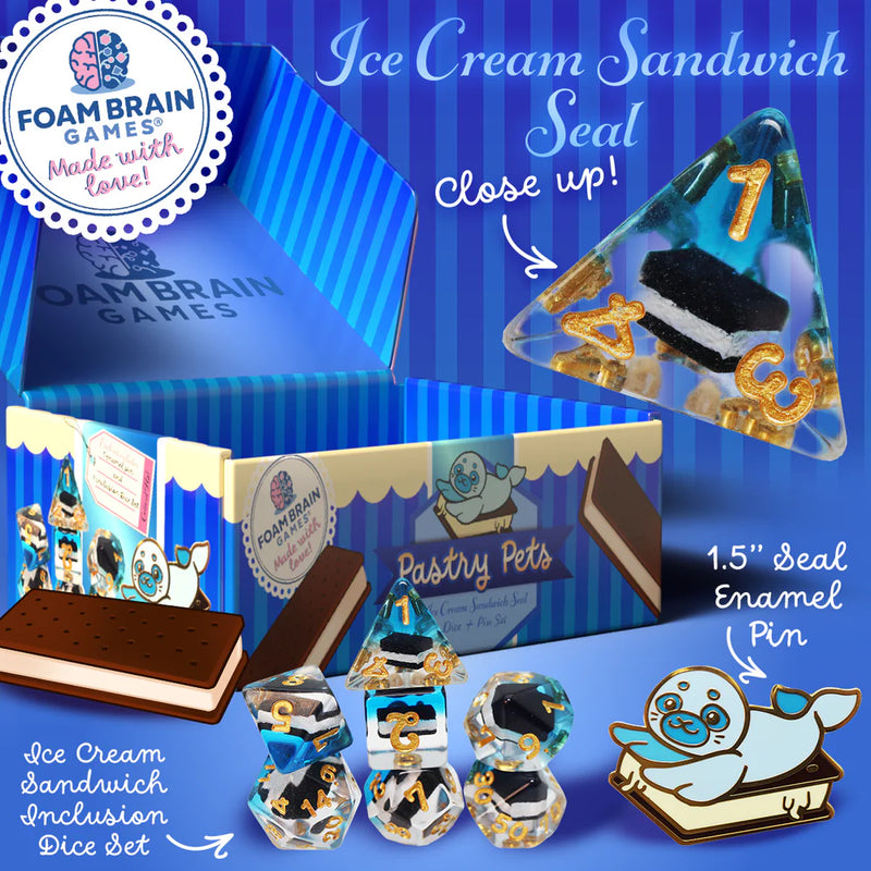 Pastry Pets: Pin & RPG Dice Set