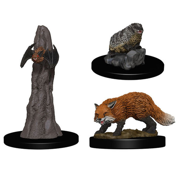 WizKids Deep Cuts Unpainted Miniatures: Familiars