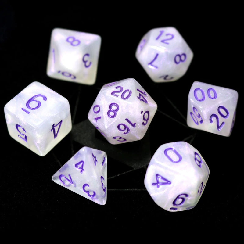 7 Piece RPG Set - Purple Moonstone