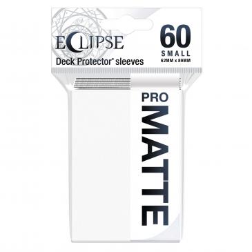 PRO-Matte Eclipse White Small Deck Protector sleeves 60ct