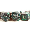 MDG Poly Dice Set: Stardust- Gray w/ Silver Numbers
