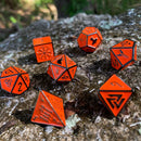 Norse Foundry  Norse Themed Metal Dice - 7 Piece