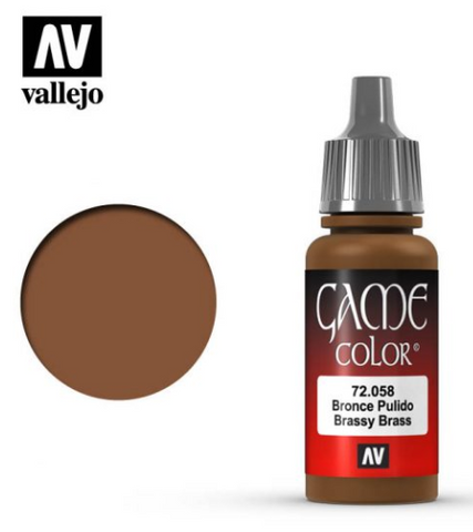 Brassy Brass Metallic Vallejo Game Color
