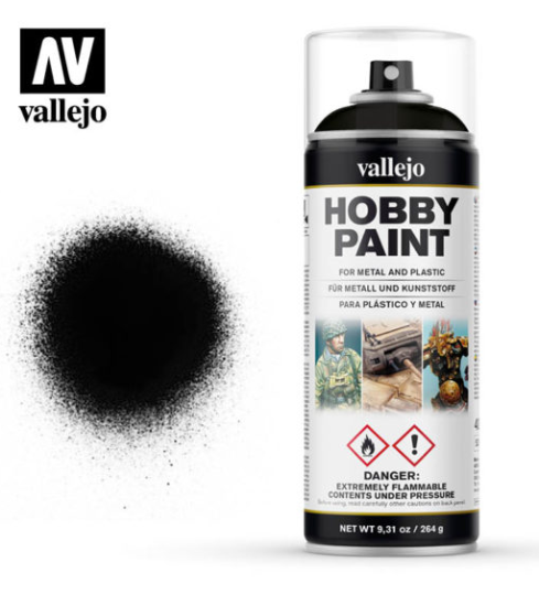 Black Vallejo Hobby Spray Paint