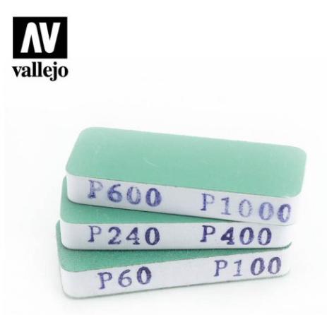 Flexi Sanders Dual-Grit (80x30x12mm) Vallejo Hobby Tools