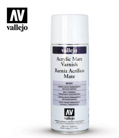 Acrylic Matt Spray Varnish Vallejo Auxiliaries