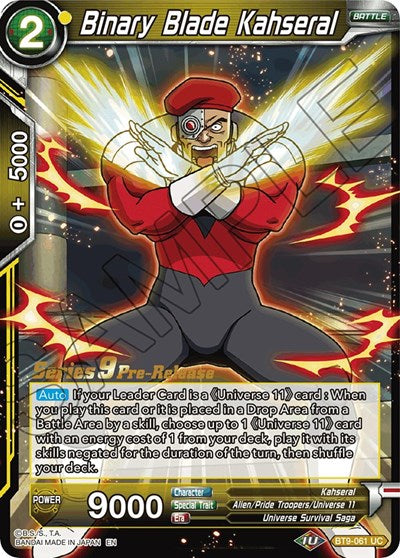 Binary Blade Kahseral (Universal Onslaught) [BT9-061]