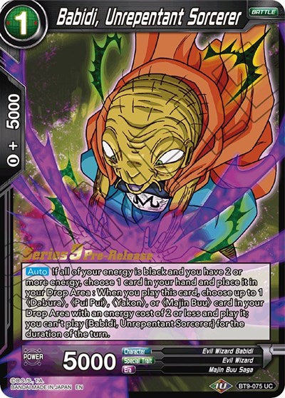 Babidi, Unrepentant Sorcerer (Universal Onslaught) [BT9-075]