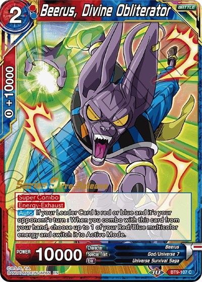 Beerus, Divine Obliterator (Universal Onslaught) [BT9-107]