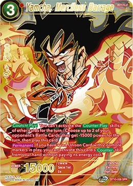 Yamcha, Merciless Barrage (SPR) [BT10-008]