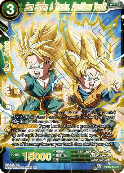 Son Goten & Trunks, Faultless Youth [EX13-15]