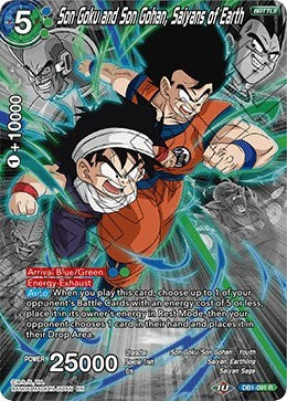 Son Goku and Son Gohan, Saiyans of Earth (Alternate Art) [DB1-091]