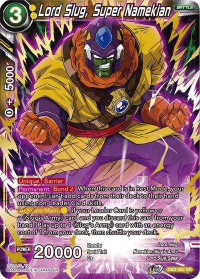 Lord Slug, Super Namekian [DB3-092]