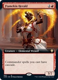 Flamekin Herald (Extended Art) [Commander Legends]