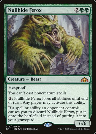 Nullhide Ferox [Guilds of Ravnica]