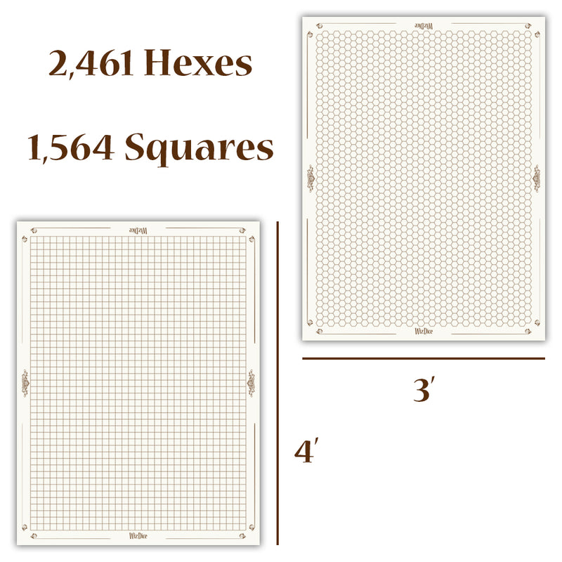 Grand Campaigner 48" x 36" Reversible Vinyl Gaming Mat