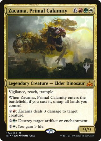 Zacama, Primal Calamity [Rivals of Ixalan Promos]