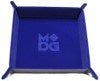 MDG Velvet Folding Dice Tray w/ Leather Backing: 10"x10"