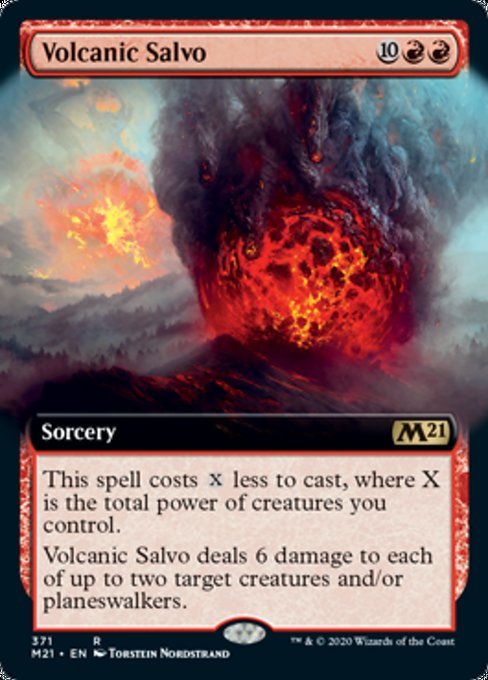 Volcanic Salvo (Extended Art) [Core Set 2021]