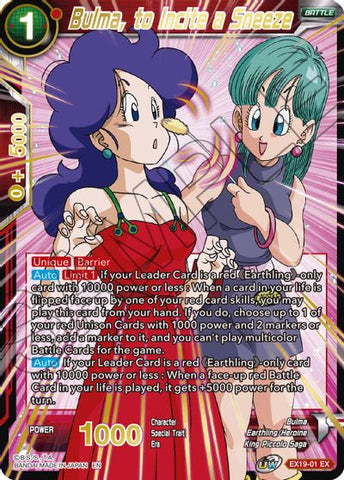 Bulma, to Incite a Sneeze [EX19-01]