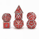 Ember Deep Red Dragon Scale Metal Dice