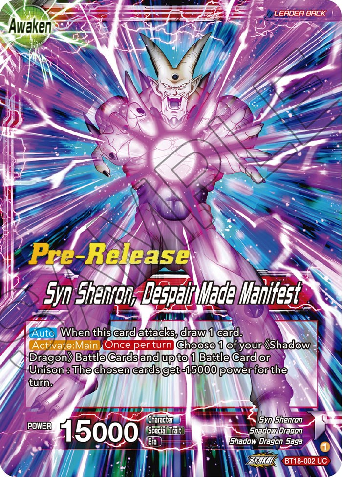 pokemon cards scarlet and violet rare Syn Shenron // Syn Shenron, Negative Energy Overflow (BT10-093) [Rise main image 0