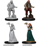 Pathfinder Deep Cuts Unpainted Miniatures: Merchants (Serving Girl/Merchant)