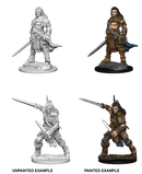 Pathfinder Deep Cuts Unpainted Miniature: Human Male Fighter