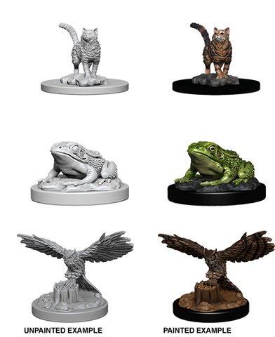WizKids Deep Cuts Unpainted Miniatures: Familiars