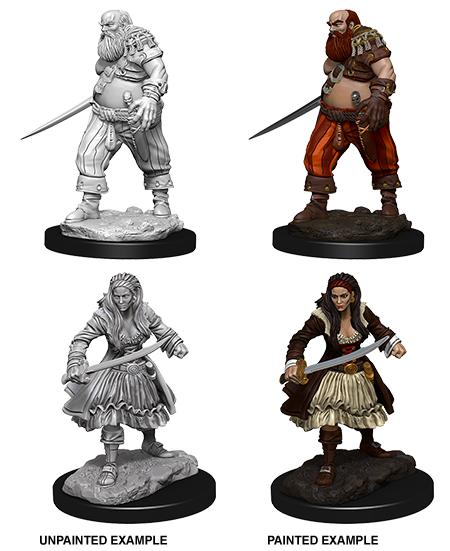 WizKids Deep Cuts Unpainted Miniatures: Pirates