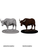 WizKids Deep Cuts Unpainted Miniatures: Oxen