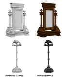 WizKids Deep Cuts Unpainted Miniatures: Mirror & Bird on Stand