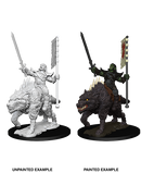 Pathfinder Battles Deep Cuts: Orc on Dire Wolf