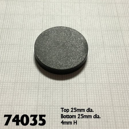 1" ROUND PLASTIC RPG BASE (20)