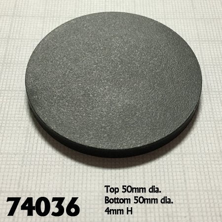 2" ROUND PLASTIC RPG BASE (10)