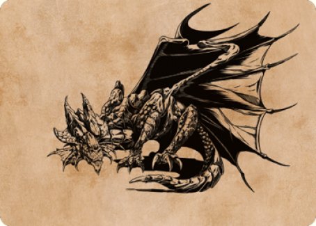 Ancient Copper Dragon Art Card (52) [Commander Legends: Battle for Bal Ancient Copper Dragon Art Card (52) [Commander Legends: Battle for Bal