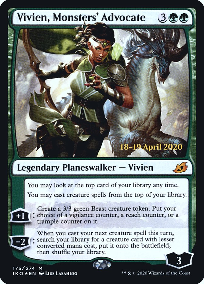 Vivien, Monsters' Advocate  [Ikoria: Lair of Behemoths Prerelease Promos]