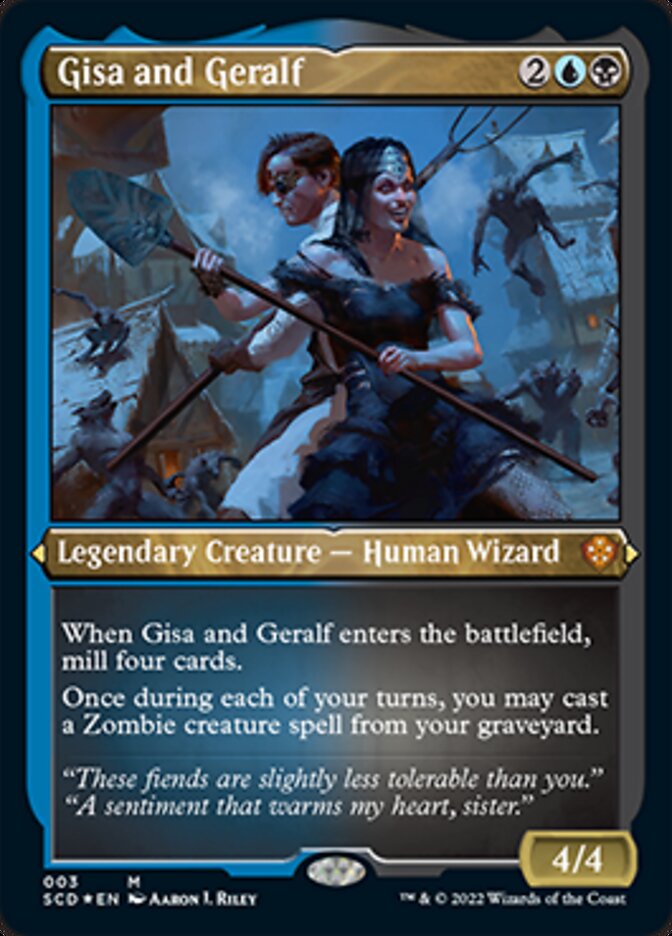 etched mtg cards Experiment Kraj - Foil - Magic: the Gathering Singles Commander Masters reveal it Gisa and Geralf (Foil Etched)