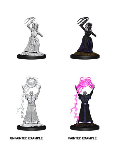 D&D Nolzur's Marvelous Miniatures: Drow Mage and Drow Priestess