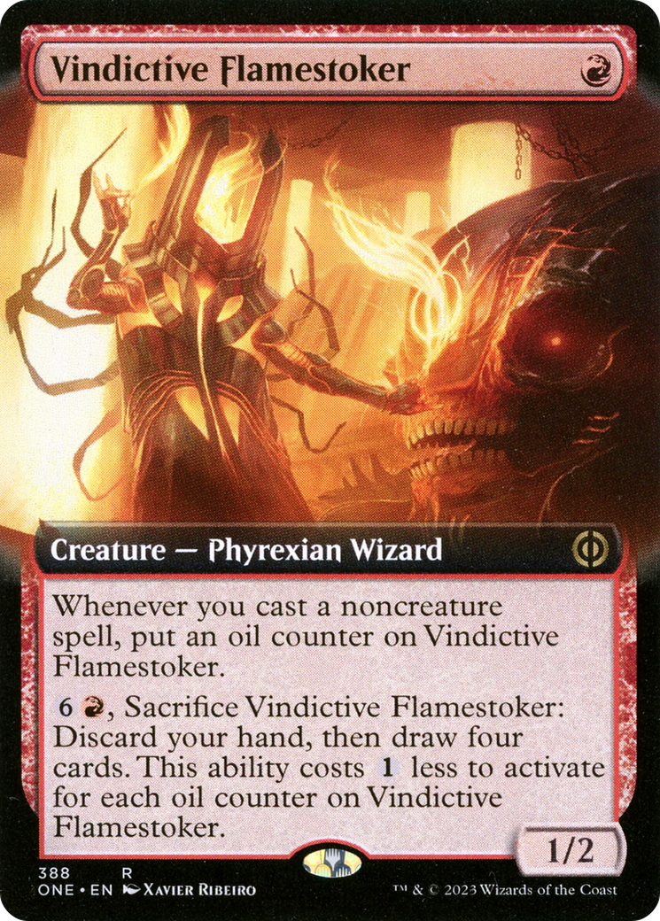 Vindictive Flamestoker (Extended Art) [Phyrexia: All Will Be One]